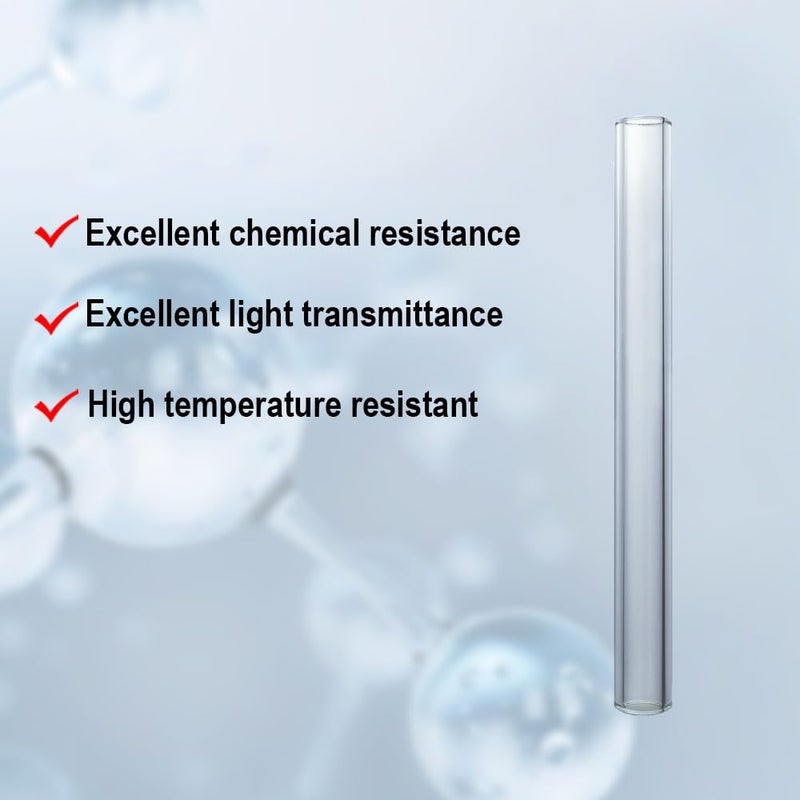 GEESTONE Store 5 Piece Glass Tubes with Cleaning Brush 4.72 inch 12mm OD 2mm Thick Wall Tubing Borosilicate Blowing Tubes Clear Tubes - Image 4